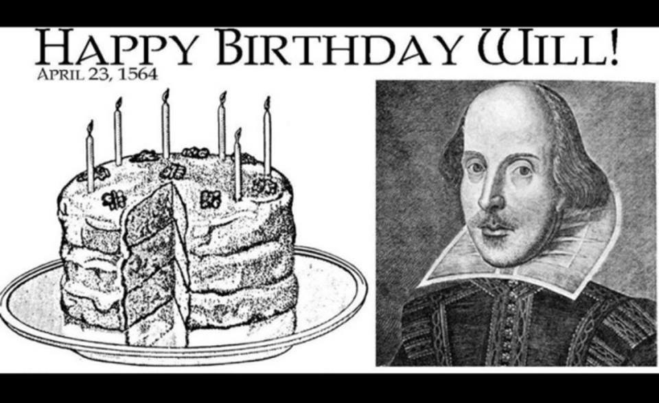 Shakespeare Happy Birthday Will