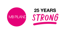 MB Piland logo 25 years strong